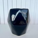 Ver imagem 3 de Decoração sala quarto vaso cachepô preto geométrico bojo