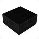 Ver imagem 6 de Puff Decorativo Para Sala de Estar Quadrado Milano 90x90cm W01 Couríssimo Preto - Lyam Decor