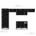 Ver imagem 3 de Cozinha Completa 5 Módulos 9 Portas 4 Gavetas Canelone 