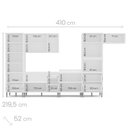 Ver imagem 3 de Cozinha Completa 6 Módulos 11 Portas 6 Gavetas Fettuccine