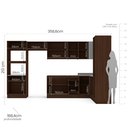 Ver imagem 3 de Cozinha Completa 8 Módulos 15 Portas 4 Gavetas Sem Tampo Campanele