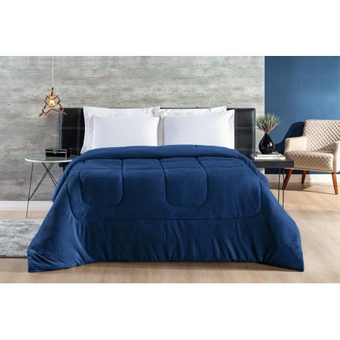 COBERDROM CASAL QUEEN SIZE LUXO EDREDOM FOFURA DUPLA FACE MANTA FLANNEL E MALHA 100%ALGODAO SUPER MA