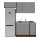 Ver imagem 4 de Cozinha Completa 3 Módulos 6 Portas 3 Gavetas Sem Tampo Campanele