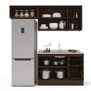 Ver imagem 6 de Cozinha Completa 3 Módulos 6 Portas 3 Gavetas Sem Tampo Campanele