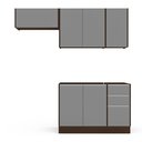 Ver imagem 2 de Cozinha Completa 3 Módulos 6 Portas 3 Gavetas Sem Tampo Campanele