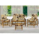 Ver imagem 2 de Jogo 04 Almofada Para Cadeira Vime Poltrona e Sofá de Bambu