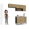 Cozinha Completa Modulada 13 Portas 5 Gavetas Raviolli  - 4