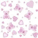 Ver imagem 2 de Papel de Parede Infantil Ursinho Menina