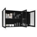 Ver imagem 3 de Armário Aéreo de Cozinha 3 Portas de Vidro Menu Kitchen Canelone 