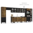 Ver imagem 4 de Armário Aéreo de Cozinha 2 Portas de Vidro Menu Kitchen Canelone