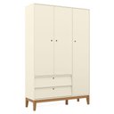 Ver imagem 1 de Guarda Roupa Infantil 3 Portas Unique Off White Eco Wood - Matic