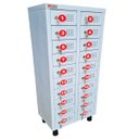 Ver imagem 2 de Armário Organizador de Celular 20 Porta Numeradas para Objetos Pequenos 122x43x28 cm