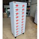 Ver imagem 5 de Armário Organizador de Celular 20 Porta Numeradas para Objetos Pequenos 122x43x28 cm