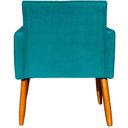 Ver imagem 4 de Kit 12 Poltronas Decorativa para Sala Nina Suede Cores Pé Palito 30cm Castanho - Suede