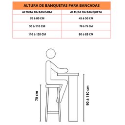 Banco Americano Alta Bar Bistro de Junco Fibra Sintetica:branco/sucupira - 4