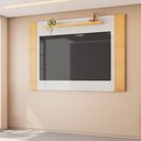 Ver imagem 1 de Painel para TV 65 Polegadas Suspenso Ripado Peter para Sala de Estar Cedro Bali DJ Móveis