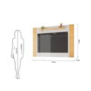 Ver imagem 2 de Painel para TV 65 Polegadas Suspenso Ripado Peter para Sala de Estar Cedro Bali DJ Móveis