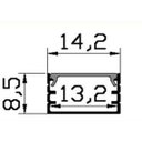 Ver imagem 2 de Perfil para Fita de Led Sobrepor Slim 14,2 X 8,5mm Barra 2m - Branco