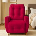 Ver imagem 1 de Poltrona de Amamentação Balanço Antonella Puff Vermelho