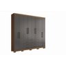 Guarda Roupa Casal 8 Portas e 6 Gavetas com Pés Master - 4