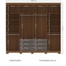 Guarda Roupa Casal 8 Portas e 6 Gavetas com Pés Master - 5