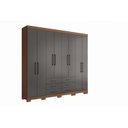 Ver imagem 4 de Guarda Roupa Casal 8 Portas 6 Gavetas Master com Pés