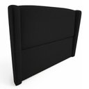 Ver imagem 2 de Cabeceira Cama Box Casal Catarina Fixação no Box Madeira Maciça Suede Preto