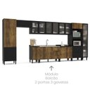 Ver imagem 4 de Balcão de Cozinha 2 Portas 3 Gavetas Menu Kitchen Canelone 