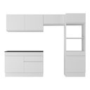 Ver imagem 5 de Armário de Cozinha Compacta 4 Peças com Rodapé Mp2193 Made Multimóveis Branco