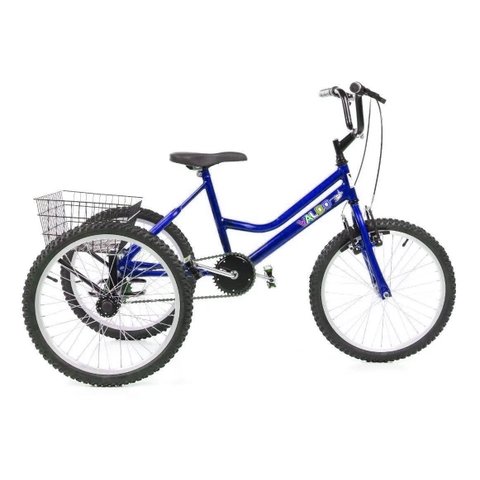 Triciclo Infantil Aro 20 - Super Luxo - Azul