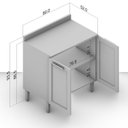 Ver imagem 6 de Balcão de Cozinha 2 Portas 80cm Menu Kitchen Fettuccine 