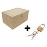 Caixa Madeira Mdf + Cadeado Bau Grande Eptcel Arte em Mdf 10320 - 3