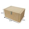 Caixa Madeira Mdf + Cadeado Bau Grande Eptcel Arte em Mdf 10320 - 2