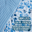 Ver imagem 3 de Cobertor Dupla Face King Size 400 Fios Jasmine Super Macio:azul