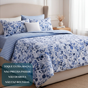 Ver imagem 4 de Cobertor Dupla Face King Size 400 Fios Jasmine Super Macio:azul