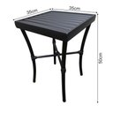 Ver imagem 4 de Kit 2 Mesinhas Ripada Quadrada 0.35x0.35m Alumínio Preta