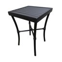 Ver imagem 2 de Kit 2 Mesinhas Ripada Quadrada 0.35x0.35m Alumínio Preta