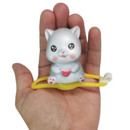 Gatinho Gato Moto Guidao Bike Som Buzina Luzes Led Capacete Fofo Sinalizaçao Passeio Segurança Bicic - 2