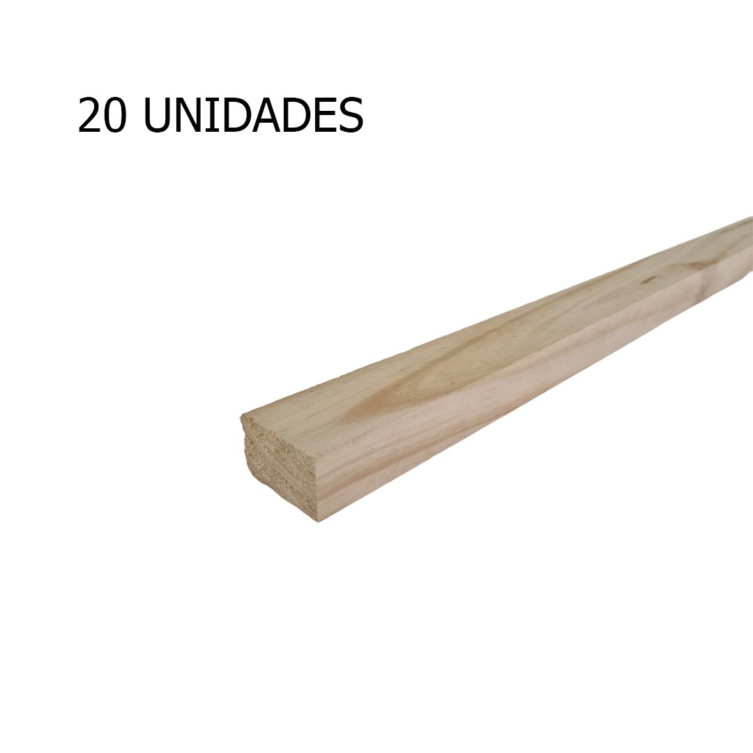 20 Ripas Sarrafos 3x5x150 Cm Madeira de Pinus Artesanato - 2
