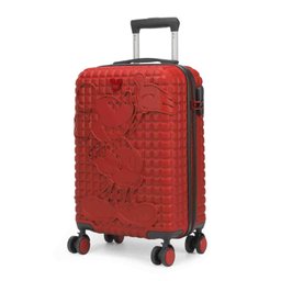 Mala de Viagem Disney Mickey Mouse - Tam M C/ Cadeado - Vermelho - 5
