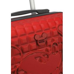 Mala de Viagem Disney Mickey Mouse - Tam M C/ Cadeado - Vermelho - 4