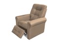 Ver imagem 3 de Poltrona Reclinável Mx24 Clio Suede Bege B251 - Matrix