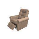 Ver imagem 3 de Poltrona Reclinável Mx24 Clio Suede Bege B251 - Matrix