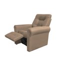 Ver imagem 4 de Poltrona Reclinável Mx24 Clio Suede Bege B251 - Matrix
