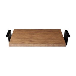 Bandeja Decorativa em Madeira Linha Nexo Cor Preta 50x30cm - 3