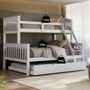 Ver imagem 3 de Triliche com Cama de Casal Solteiro em Madeira Woodstore e Aux Casal