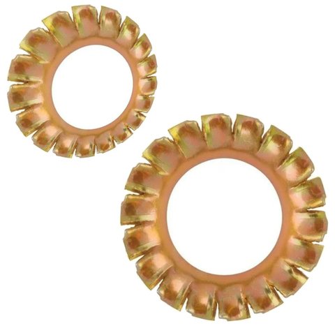 Arruela Dentada Externa 1/4 Din 6798a Bicromatizado - 1000un