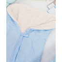 Ver imagem 3 de Saco Porta Bebê Percal e Sherpa com Zíper e Botão Hipoalergenico: Azul
