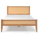Ver imagem 3 de Cama de Casal Inari Madeira Maciça com Palhinha 145,5cm x 197cm Caramelo Casavee
