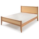 Ver imagem 1 de Cama de Casal Inari Madeira Maciça com Palhinha 145,5cm x 197cm Caramelo Casavee
